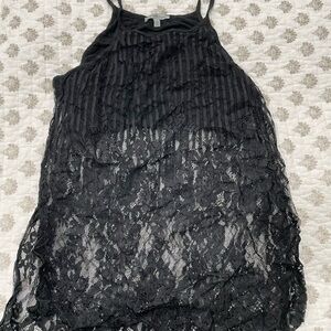 Charlotte Russe Black Lace Camisole